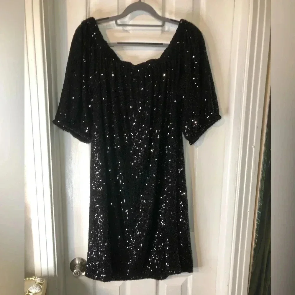 Sequin Off-The-Shoulder Dress size XL_16